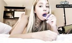 Anal masturbation drives this 18yo Brazilian latina insane - alone with her fucktoys - innate melons and passionate sex!