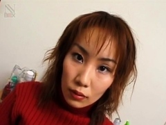 Yuki Yoshida with hairy twat gets cum on face from sucking