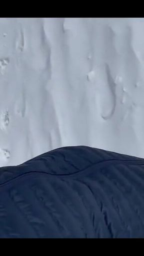 Guy Showing off Cock Pissing While X Country Skiing