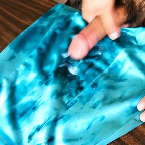 Darcy&#039;s Turquoise Satin Dress Vigorously Fucked, Covered in Sweat and Semen