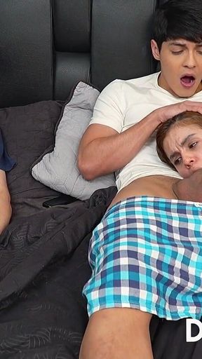 I Share a Bed with My Stepsister and Make Her Suck My Cock When My Stepfather Isn't Looking