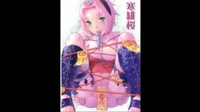Sakura Enjoys Intense Hentai Sex With Naruto and Kakashi