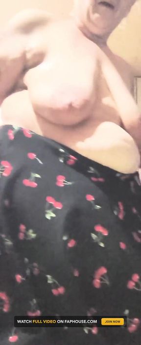 Tits Out and a Skirt He's Hitting It at Work