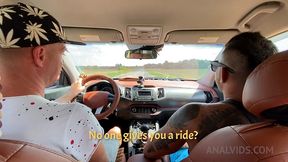 kate rich taken for a ride and assfucked by two horny dudes on a hot summer day ots405