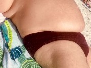 Strongman shows off cock and balls bulge Aaron beach