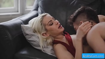 Sexy blonde hot wife craves dick and get her pussy licked and fucked by young stud - Cherry Kiss, Jay Romero