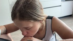 My stepsister helped me cum after catching me masturbating