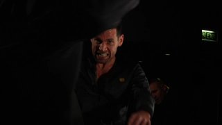 Snake Grabs The Sexy Bartender To Keep His Erection Going