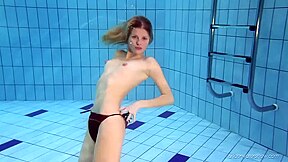 See A Beautiful Russian teen 18+ Nastya Underwater