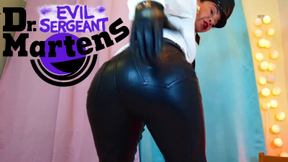 Evil Sergeant Dr Martens tramples and gives you a boot job