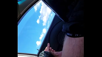 Young twink saw a public cruising wanker by his path, so he offered him a hand