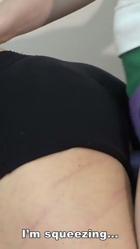 Japanese girl Kiki pushing dildo and strapon into man's anus   Clip 1