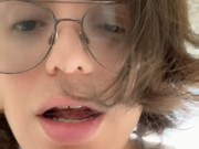 Faster than you think ….Trans Cums in quick RR break💦