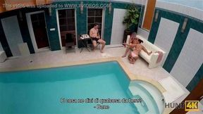 HUNT4K The poor cuckold should see how a rich guy owns his girlfriend
