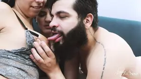 Fucking the Ass of Two Little Whores in Threesome