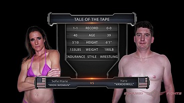 Sofie Marie vs Hanz Vanderkill Mixed Wrestling