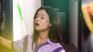 HORNYHOSTEL - Huge Tits Maid Chloe Lamour Surprise Sex With A Big Dick