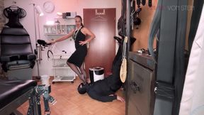 Red Heels, Nylon Scent & Spit - Foot Domination with Mistress Amalie Von Stein