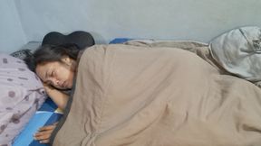 Squirting My Wife's Pussy Behind The Blanket