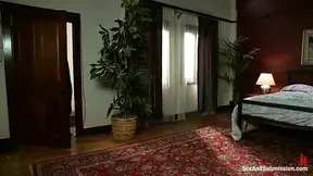Landlord's hot tenant lets him play with her feet and toys before getting