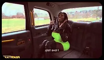 Ebony Mystique’s Busty Fake Taxi Shemale Adventure Top choice