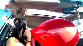 Roxy's Christmas Krampus Car Blow to Pop HD (1920x1080)