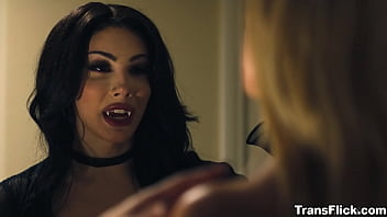 TS vampire having sex with her super hot blonde girlfriend