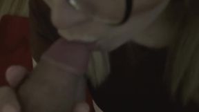 Fitness girl sucks off trainer who cums in her ass