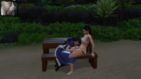 Alice Liddell sucks Kim K's strapon. 3D porn animation. Hentai porn. Sims 4 sex mod.