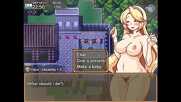 Impregnate my harem farm [ BREEDING HENTAI game ] Ep.33 getting a BLONDE MILF PREGNANT !