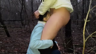 A trip to the forest for a Christmas tree ended with passionate sex