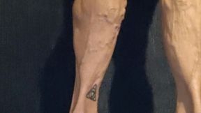 Quick calves in flip flops