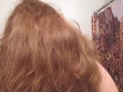 Hair Journal: Combing Long Curly Strawberry Blonde Hair - Week 11 (ASMR)