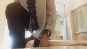first day of work for this super sexy secretary: she wouldn t have eaten beans