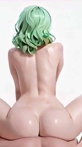 Green Goddess! the Pharaoh Rises in a Private White Sanctuary, Kneeling and Trembling with Every Touch.
