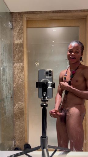 After Session with Daddy Black I Decided to Wank off Myself