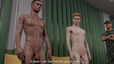 The guy went to a military academy to join the army, but an officer caught him in the bathroom and offered to give him a blowjob