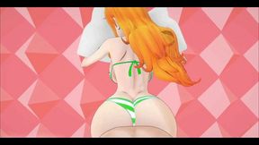 one piece nami hentai sex beep block skyway song mmd 3d green bikini