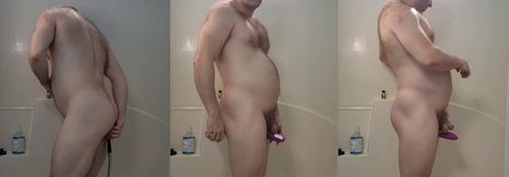 Teased and Caged Inflation My Guts Swollen With Enema Cum
