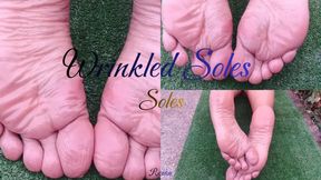 Beautiful wrinkled soles on the feet of a goddess (3)