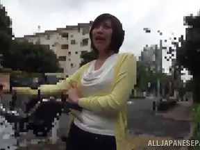 Seductive Cutie Climbs In Car For Steamy Oral Encounter With Two Guys