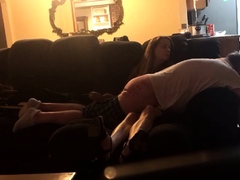 Big ass pale brunette milf with