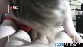 ”Adorable blonde emo twink Leo Ocean loves to suck cock”
