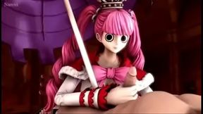 Perona from One Piece Gives Intense Handjob in 3D Hentai Anime