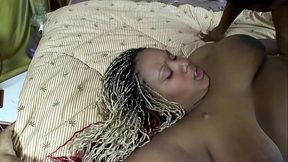 Huge black girl gets pounded by big black cock