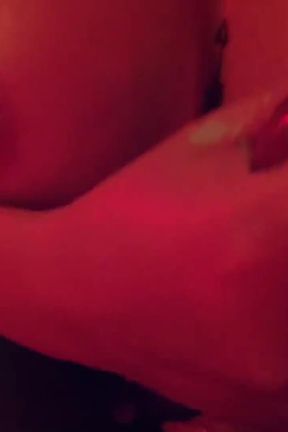 Swedish Blonde With big boobs BBC Sloppy blowjob Sauna