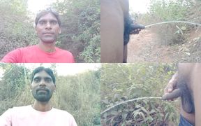 Rajesh Playboy 993 Two Outdoor Pissing in the Jungle Outside Golden Shower Spankig Butt