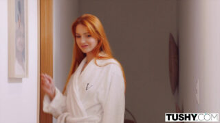 Little Dragon, Aline and Cerise Spice get their tight asses fucked hard by Christian Clay and Alberto Blanco ending in explosive messy creampies