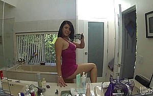 Savannah Camden takes dark dick in her tight pink pussy