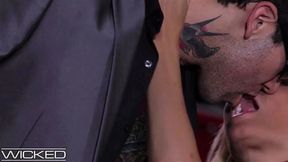 Wicked Pictures jessica drake Takes Facials From 2 Cocks